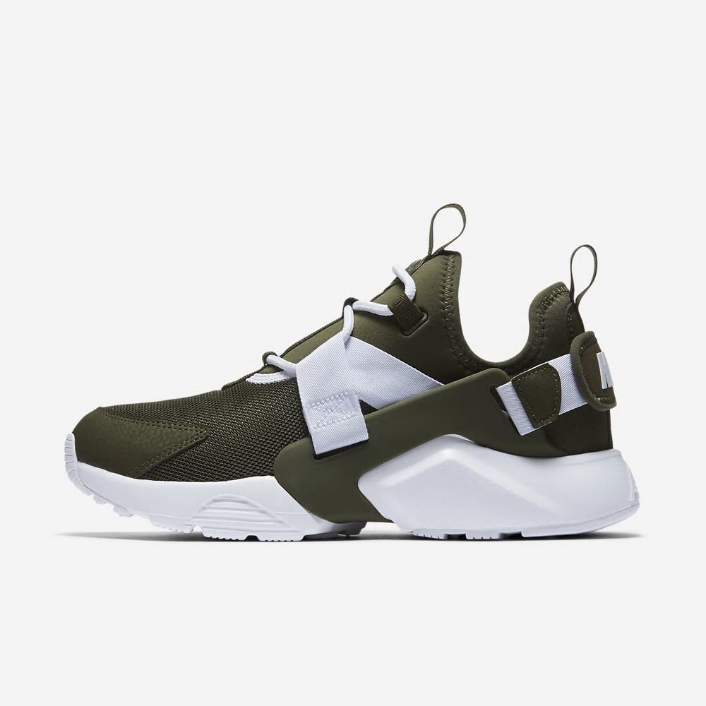 Sneakers Nike Air Huarache City Low Vert Kaki 5901-234 Cargo Khaki/White/Cargo Khaki Femme | AJV-63787833